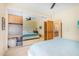 Spacious bedroom with mirrored closet doors and ensuite bathroom access at 6964 E Redbird Rd, Scottsdale, AZ 85266