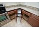 Corner kitchen cabinets with a convenient rotating shelf at 21853 N 261St Ave, Buckeye, AZ 85396