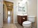 Bathroom with toilet and sink vanity at 21853 N 261St Ave, Buckeye, AZ 85396