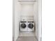 Convenient laundry room with washer and dryer in a closet at 8509 S 10Th Ln # 23, Phoenix, AZ 85041