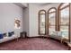 Exercise room with pool view and seating at 6215 E Turquoise Ave, Paradise Valley, AZ 85253