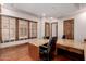Bright office space with hardwood floors and large windows at 6215 E Turquoise Ave, Paradise Valley, AZ 85253