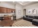 Guest suite with kitchenette and sofa bed at 6215 E Turquoise Ave, Paradise Valley, AZ 85253