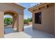 Private balcony with archways and views of the surrounding area at 6215 E Turquoise Ave, Paradise Valley, AZ 85253
