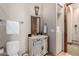 Bathroom with vanity, toilet and access to a walk-in closet at 6215 E Turquoise Ave, Paradise Valley, AZ 85253