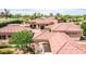 Stunning aerial view of a large estate with red tile roof at 6215 E Turquoise Ave, Paradise Valley, AZ 85253
