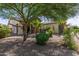 Home exterior showcasing a large tree and desert landscaping at 20371 E Calle De Flores --, Queen Creek, AZ 85142