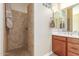 Clean bathroom with shower and double vanity at 20371 E Calle De Flores --, Queen Creek, AZ 85142
