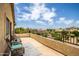Private patio with seating area, offering views of the surrounding neighborhood at 16612 N 151St Ln, Surprise, AZ 85374