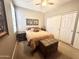 Second bedroom with double bed and large closet at 20100 N 78Th Pl # 3090, Scottsdale, AZ 85255