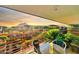 Urban balcony view with city skyline and mountain backdrop at 7137 E Rancho Vista Dr # 7008, Scottsdale, AZ 85251