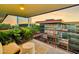 Spacious balcony with city views and comfortable seating at 7137 E Rancho Vista Dr # 7008, Scottsdale, AZ 85251