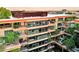 Modern building with courtyard and lush landscaping at 7137 E Rancho Vista Dr # 7008, Scottsdale, AZ 85251