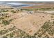 Aerial view of property showing large lot and surrounding desert landscape at 3510 S Verbena Rd, Casa Grande, AZ 85193