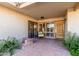 Covered patio with tile flooring and seating area at 4525 N 66Th St # 70, Scottsdale, AZ 85251