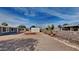 Large backyard with storage shed and gravel at 5480 E Boston St, Mesa, AZ 85205