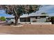 Ranch-style home with mature tree and well-maintained landscaping at 5480 E Boston St, Mesa, AZ 85205