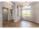 Spacious entryway with high ceilings and wood-look tile flooring at 14036 E Barbie Ln, Scottsdale, AZ 85262