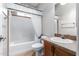 Clean bathroom with a shower/tub combo and updated vanity at 2550 S Ellsworth Rd # 366, Mesa, AZ 85209