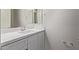 Clean bathroom with white vanity and a quartz countertop at 1973 W Brooke Ln, Queen Creek, AZ 85144