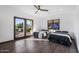 Bedroom with two twin beds and sliding glass doors to the backyard at 25583 N 89Th St, Scottsdale, AZ 85255