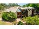 Aerial view of a unique home showcasing its architecture and landscaping at 94 Biltmore Est, Phoenix, AZ 85016