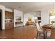 Open concept dining area and living room with a view to the kitchen at 6737 E Rockaway Hills Dr, Cave Creek, AZ 85331