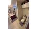Clean bathroom with a toilet, shower/tub combo, and purple vanity at 9501 E Broadway Rd # 221, Mesa, AZ 85208