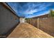 Backyard with block wall and storage shed at 1859 N Westfall Ln, Casa Grande, AZ 85122