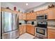 Well-equipped kitchen featuring stainless steel appliances at 16222 W Talara Way, Surprise, AZ 85374