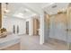 Elegant bathroom featuring a walk-in shower and light-toned finishes at 4350 N Jokake Dr, Scottsdale, AZ 85251