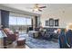 Living room with sectional sofa and city views at 4750 N Central Ave # 8B, Phoenix, AZ 85012