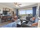 Spacious living room featuring a sectional sofa and city views at 4750 N Central Ave # 8B, Phoenix, AZ 85012