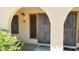 Inviting condo entryway with security door and light at 16336 E Palisades Blvd # 9, Fountain Hills, AZ 85268