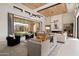 Open living area with high ceilings and access to the backyard at 24046 N 126Th Pl, Scottsdale, AZ 85255