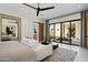 Main bedroom with access to private backyard patio at 24046 N 126Th Pl, Scottsdale, AZ 85255