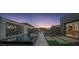 Private backyard oasis with a tranquil water feature and modern design at 24046 N 126Th Pl, Scottsdale, AZ 85255