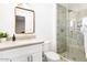 Modern bathroom with a large walk-in shower and updated fixtures at 3233 S Lebanon Ln, Tempe, AZ 85282