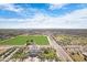 Aerial view of the surrounding area, including a temple at 2659 E Maplewood St, Gilbert, AZ 85297