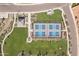 Aerial view of community park with pickleball courts at 2659 E Maplewood St, Gilbert, AZ 85297