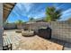 Landscaped backyard with patio, grill and planters at 1408 W 7Th St, Tempe, AZ 85281