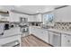 Modern kitchen featuring stainless steel appliances and white cabinetry at 3406 E Libby St, Phoenix, AZ 85032