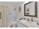 Clean bathroom with shower/tub combo and vanity at 3406 E Libby St, Phoenix, AZ 85032