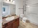 Clean bathroom with a shower and vanity at 17017 N 12Th St # 2124, Phoenix, AZ 85022