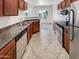 Modern kitchen with stainless steel appliances and ample cabinetry at 17017 N 12Th St # 2124, Phoenix, AZ 85022
