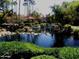 Peaceful pond and lush landscaping in a tranquil community setting at 10015 E Mountain View Rd # 2011, Scottsdale, AZ 85258
