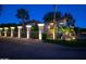 Attractive community entrance with illuminated pillars at 10015 E Mountain View Rd # 2011, Scottsdale, AZ 85258