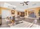 Spacious loft area with hardwood floors and ceiling fans at 1402 E Coral Cove Dr, Gilbert, AZ 85234