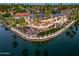 Luxury waterfront home with private dock and pool at 1402 E Coral Cove Dr, Gilbert, AZ 85234