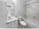 Clean bathroom with a bathtub, toilet, and vanity at 6447 W Escuda Rd, Glendale, AZ 85308